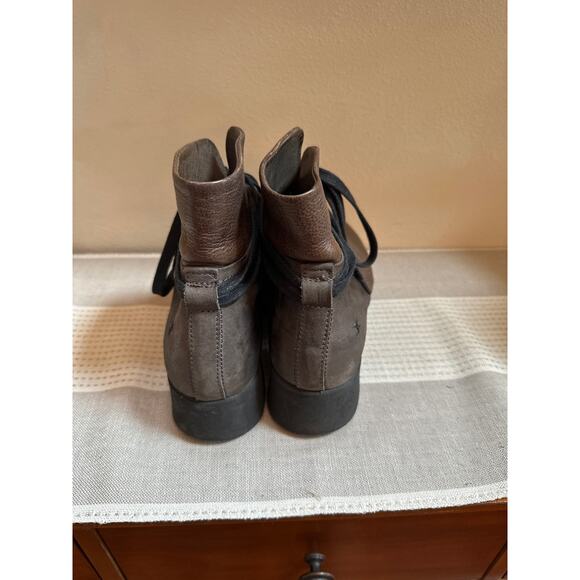 Patrizia Bonfanti Maeda Italian Lace up Ankle Boot in Brown Leather 39/ US 8-8.5 - Picture 3 of 8